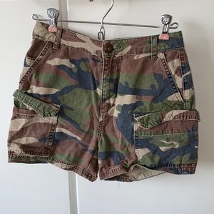 Urban Outfitters Cargo Camo Shorts